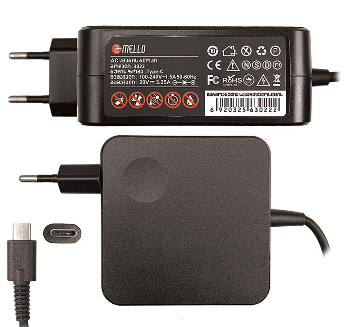   Mello #3022 Type C charger 65w
