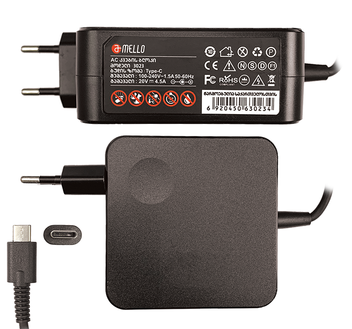   Mello #3023 Type C charger 90w